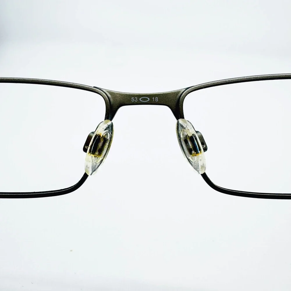 Oakley Eyeglasses Mens Matte Black Light Metal Rectangular 53-18-133